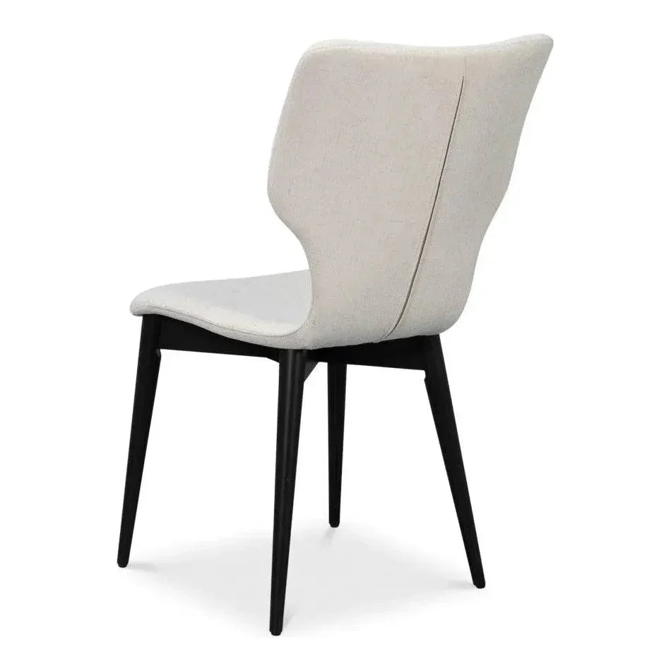 Contour Beechwood Ivory Armless Sidechair - LOOMLAN - Accent Chairs