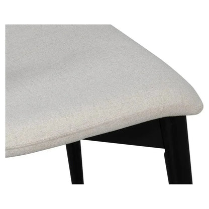 Contour Beechwood Ivory Armless Sidechair - LOOMLAN - Accent Chairs