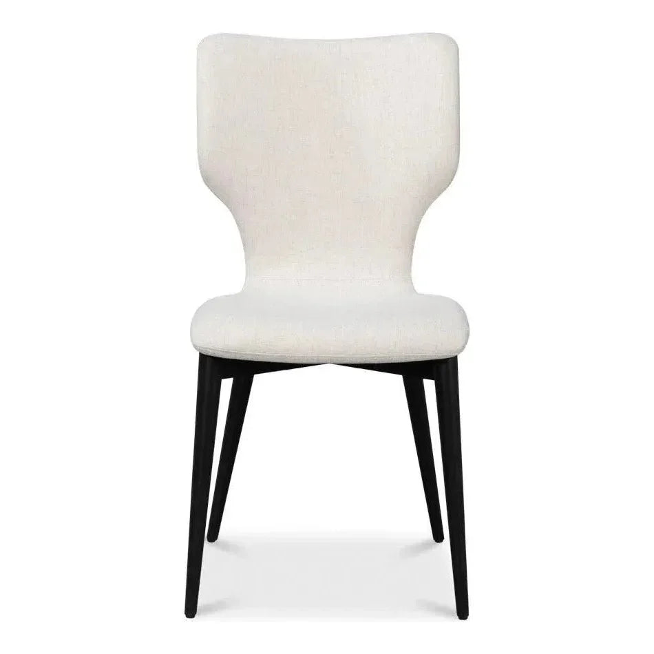 Contour Beechwood Ivory Armless Sidechair - LOOMLAN - Accent Chairs