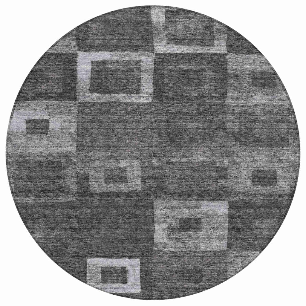 Cora Black Washable Indoor - Outdoor Rug - LOOMLAN - LOOMLAN Rugs - Outdoor Rugs
