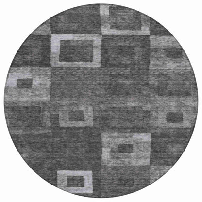 Cora Black Washable Indoor - Outdoor Rug - LOOMLAN - LOOMLAN Rugs - Outdoor Rugs