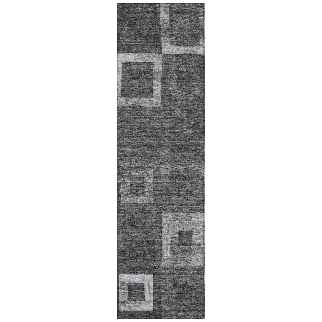 Cora Black Washable Indoor - Outdoor Rug - LOOMLAN - LOOMLAN Rugs - Outdoor Rugs
