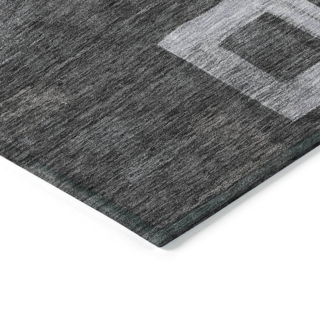 Cora Black Washable Indoor - Outdoor Rug - LOOMLAN - LOOMLAN Rugs - Outdoor Rugs