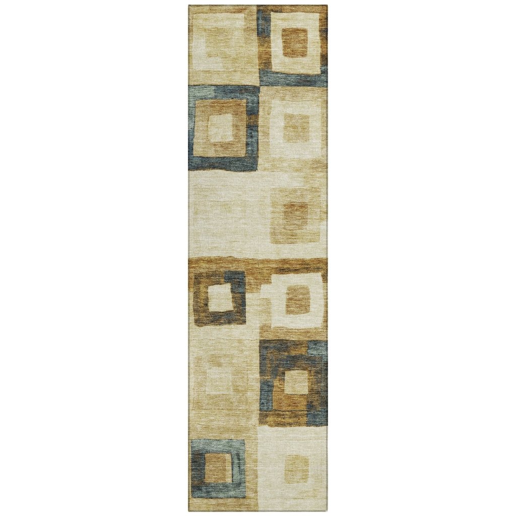 Cora Brown Washable Indoor - Outdoor Rug - LOOMLAN - LOOMLAN Rugs - Outdoor Rugs