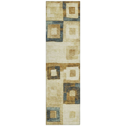 Cora Brown Washable Indoor - Outdoor Rug - LOOMLAN - LOOMLAN Rugs - Outdoor Rugs