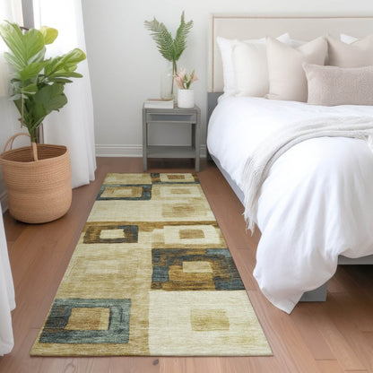 Cora Brown Washable Indoor - Outdoor Rug - LOOMLAN - LOOMLAN Rugs - Outdoor Rugs