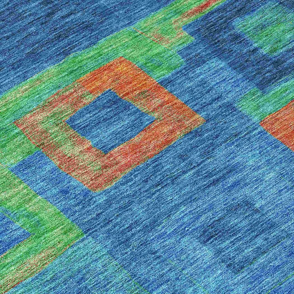 Cora Denim Washable Indoor - Outdoor Rug - LOOMLAN - LOOMLAN Rugs - Outdoor Rugs