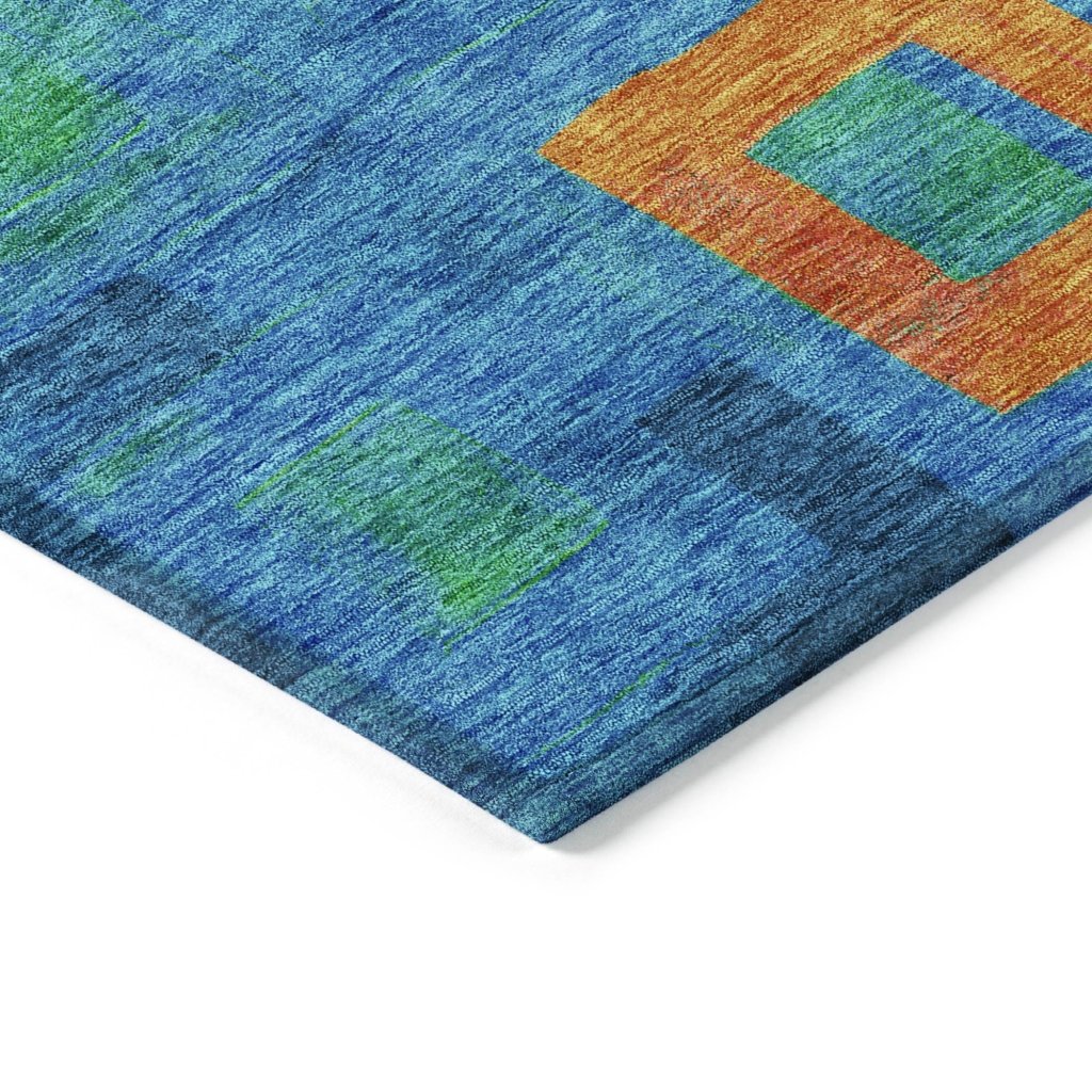 Cora Denim Washable Indoor - Outdoor Rug - LOOMLAN - LOOMLAN Rugs - Outdoor Rugs