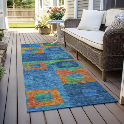 Cora Denim Washable Indoor - Outdoor Rug - LOOMLAN - LOOMLAN Rugs - Outdoor Rugs