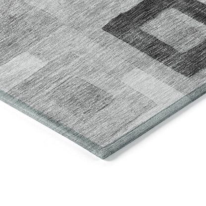 Cora Gray Washable Indoor - Outdoor Rug - LOOMLAN - LOOMLAN Rugs - Outdoor Rugs