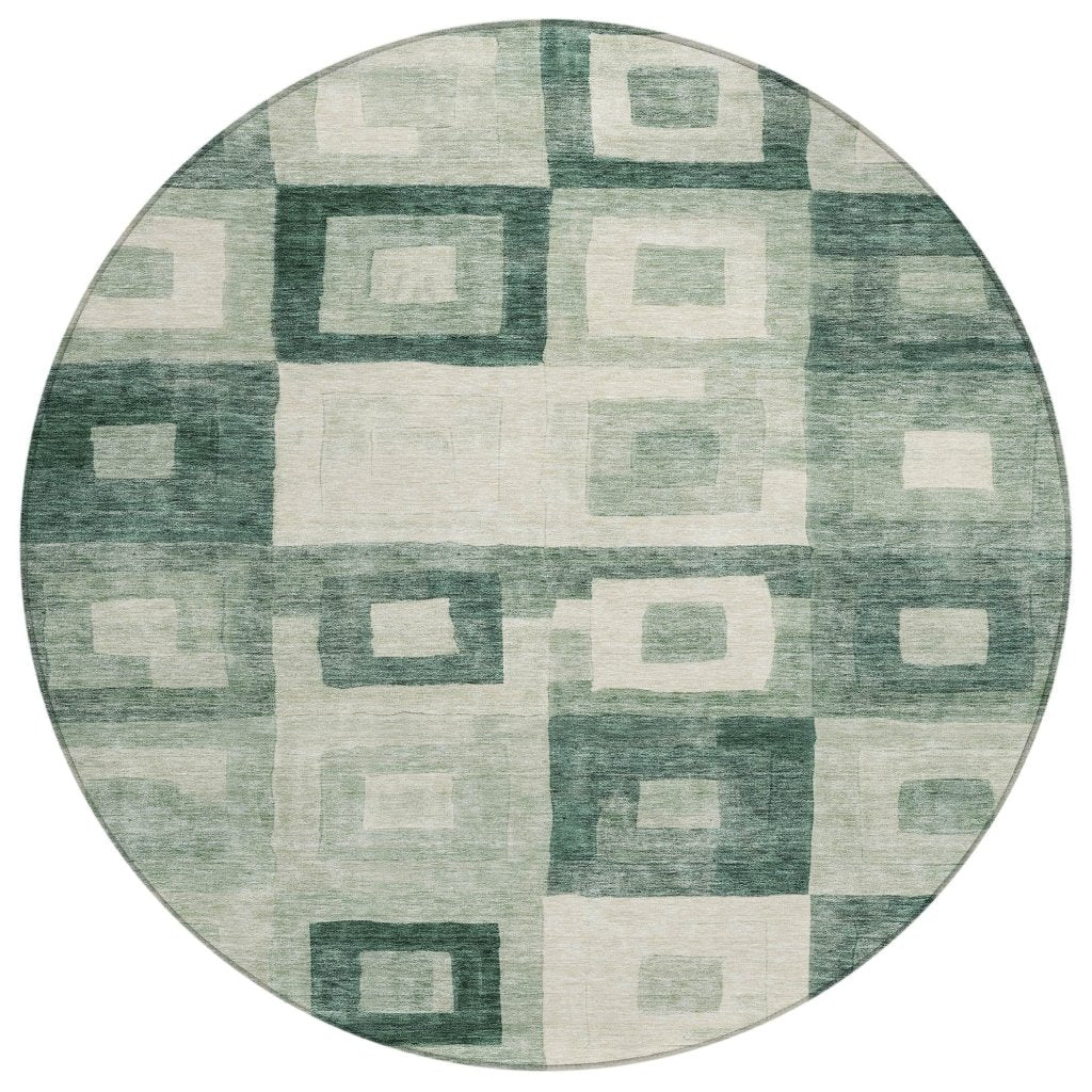 Cora Green Washable Indoor - Outdoor Rug - LOOMLAN - LOOMLAN Rugs - Outdoor Rugs