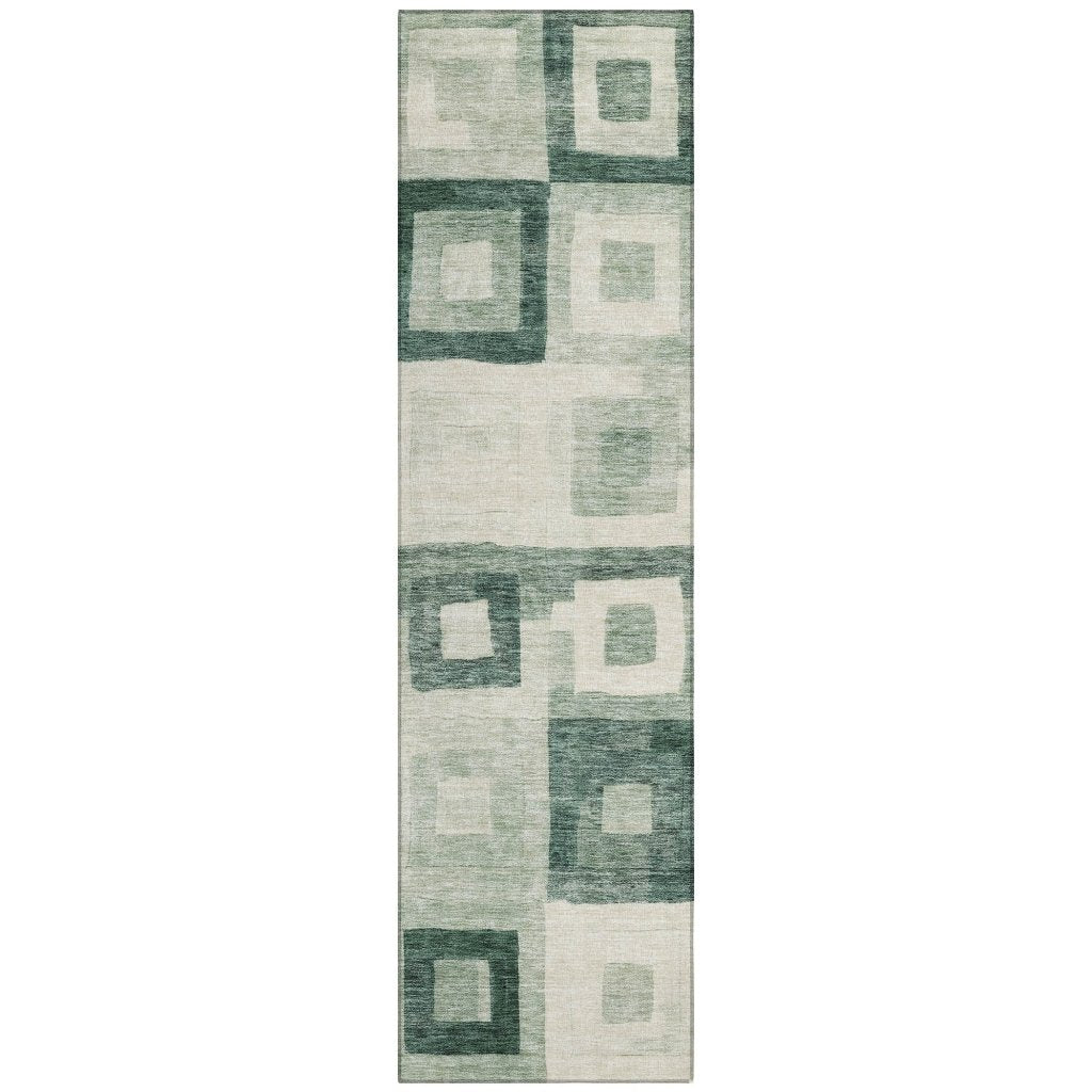 Cora Green Washable Indoor - Outdoor Rug - LOOMLAN - LOOMLAN Rugs - Outdoor Rugs