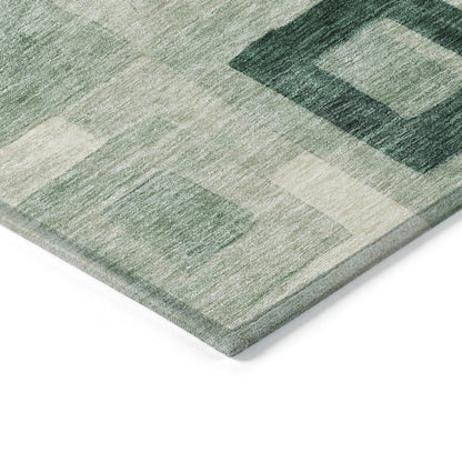 Cora Green Washable Indoor - Outdoor Rug - LOOMLAN - LOOMLAN Rugs - Outdoor Rugs