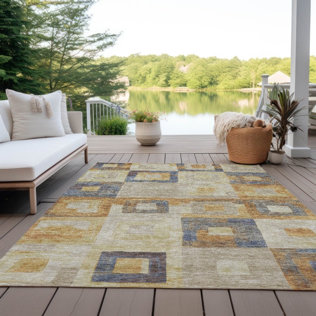 Cora Ivory Washable Indoor - Outdoor Rug - LOOMLAN - LOOMLAN Rugs - Outdoor Rugs