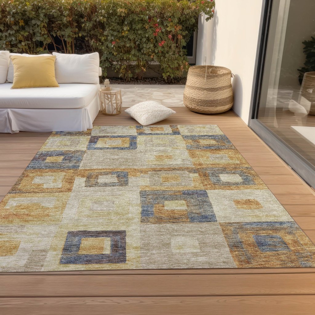Cora Ivory Washable Indoor - Outdoor Rug - LOOMLAN - LOOMLAN Rugs - Outdoor Rugs