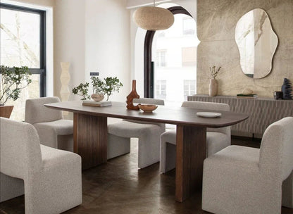 Coral Wheat Fabric Armless Dining Chair - LOOMLAN - Diamond Sofa - Dining Chairs