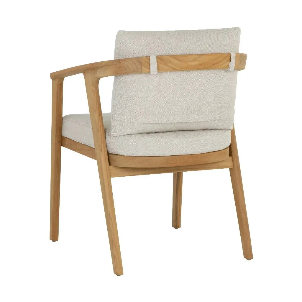 Coraline Fabric Outdoor Dining Armchair - LOOMLAN - SUNPAN - Outdoor Dining Chairs