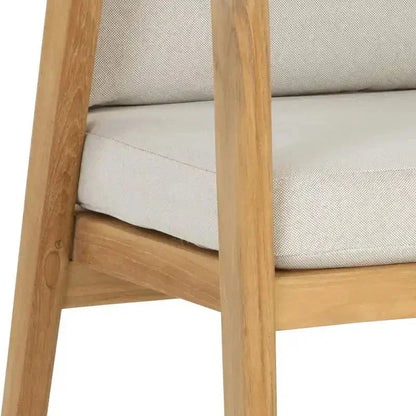 Coraline Fabric Outdoor Dining Armchair - LOOMLAN - SUNPAN - Outdoor Dining Chairs