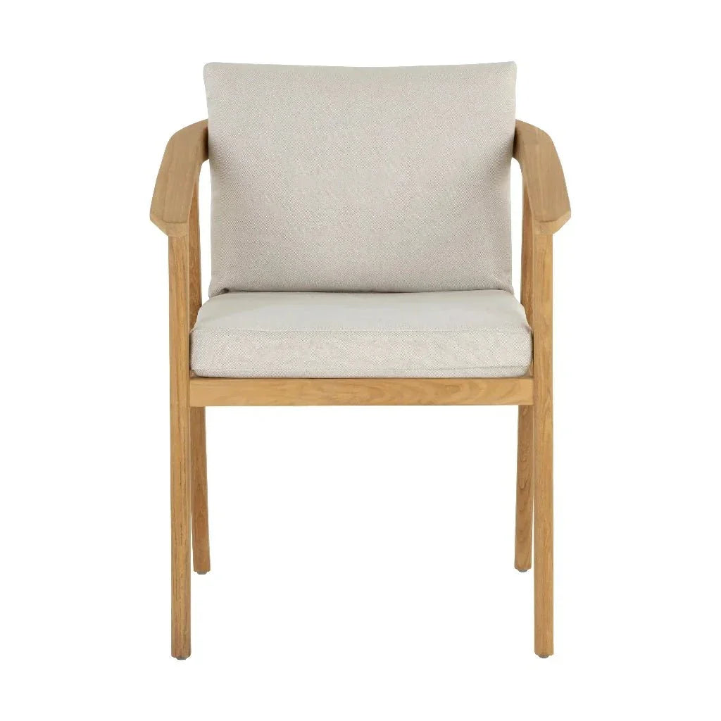 Coraline Fabric Outdoor Dining Armchair - LOOMLAN - SUNPAN - Outdoor Dining Chairs