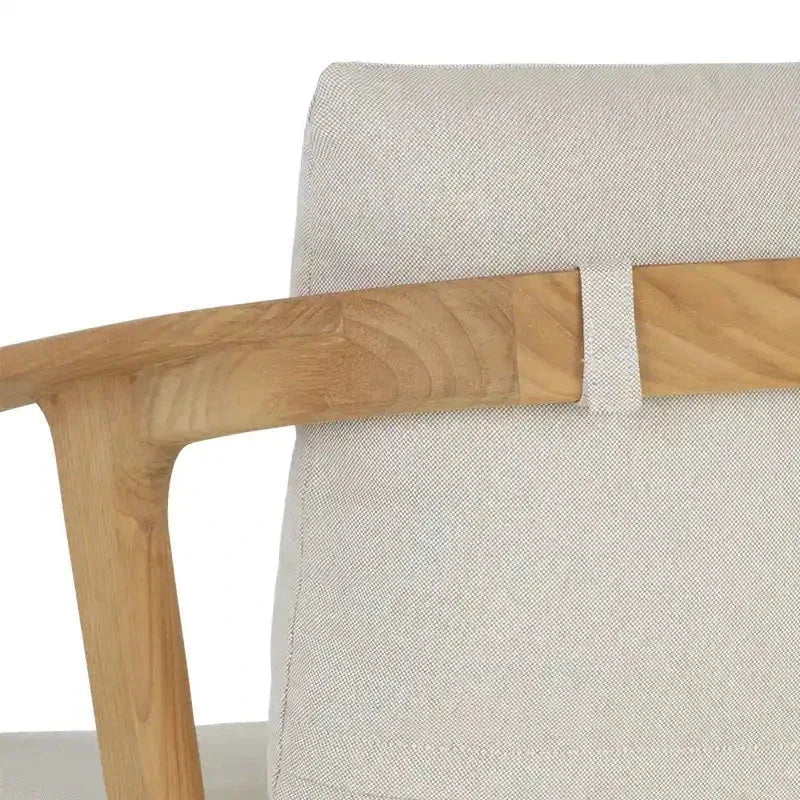 Coraline Fabric Outdoor Dining Armchair - LOOMLAN - SUNPAN - Outdoor Dining Chairs