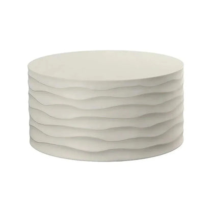 SUNPAN Corey Concrete Outdoor Round Coffee Table