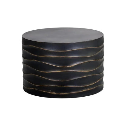 SUNPAN Corey Concrete Outdoor Round Coffee Table