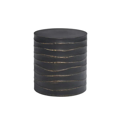 SUNPAN Corey Concrete Outdoor Round End Table