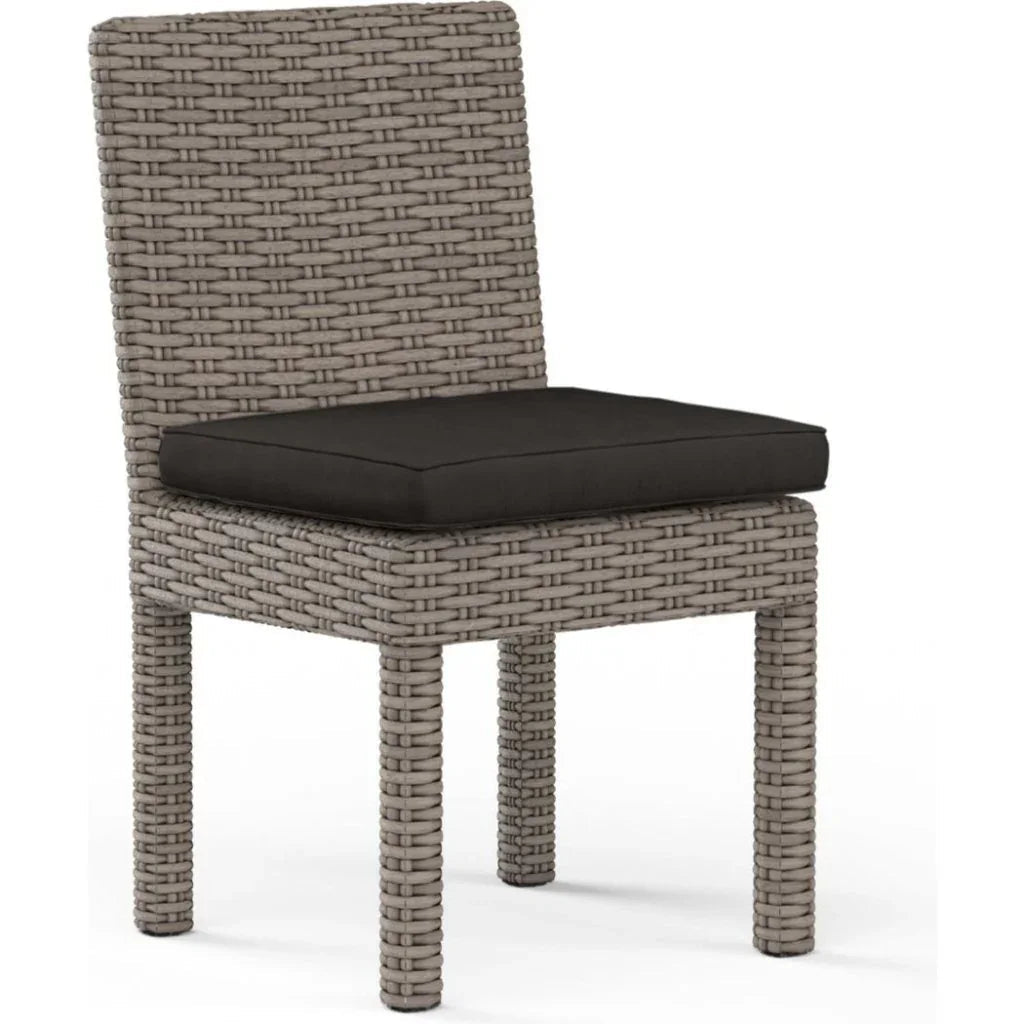 Coronado Sunbrella Armless Outdoor Dining Chair 2PC - LOOMLAN - Sunset West - Outdoor Dining Chairs