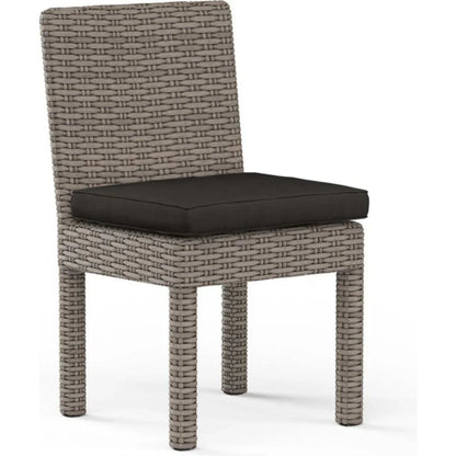 Coronado Sunbrella Armless Outdoor Dining Chair 2PC - LOOMLAN - Sunset West - Outdoor Dining Chairs