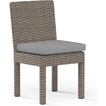 Coronado Sunbrella Armless Outdoor Dining Chair 2PC - LOOMLAN - Sunset West - Outdoor Dining Chairs