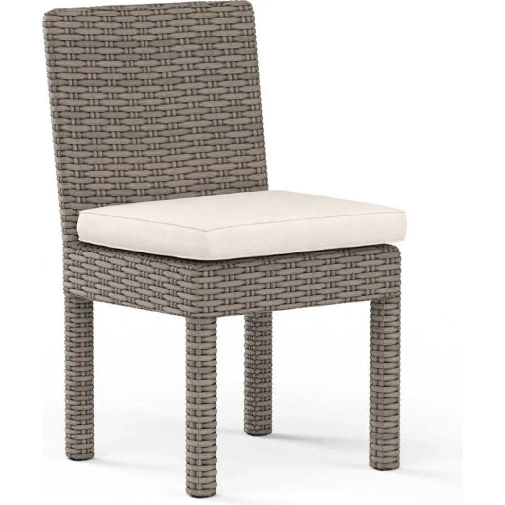 Coronado Sunbrella Armless Outdoor Dining Chair 2PC - LOOMLAN - Sunset West - Outdoor Dining Chairs
