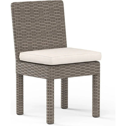 Coronado Sunbrella Armless Outdoor Dining Chair 2PC - LOOMLAN - Sunset West - Outdoor Dining Chairs