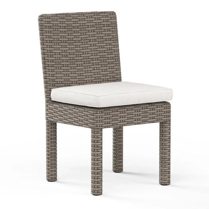 Coronado Sunbrella Armless Outdoor Dining Chair 2PC - LOOMLAN - Sunset West - Outdoor Dining Chairs