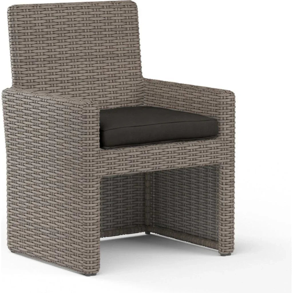 Coronado Sunbrella Outdoor Dining Chair 2PC - LOOMLAN - Sunset West - Outdoor Dining Chairs