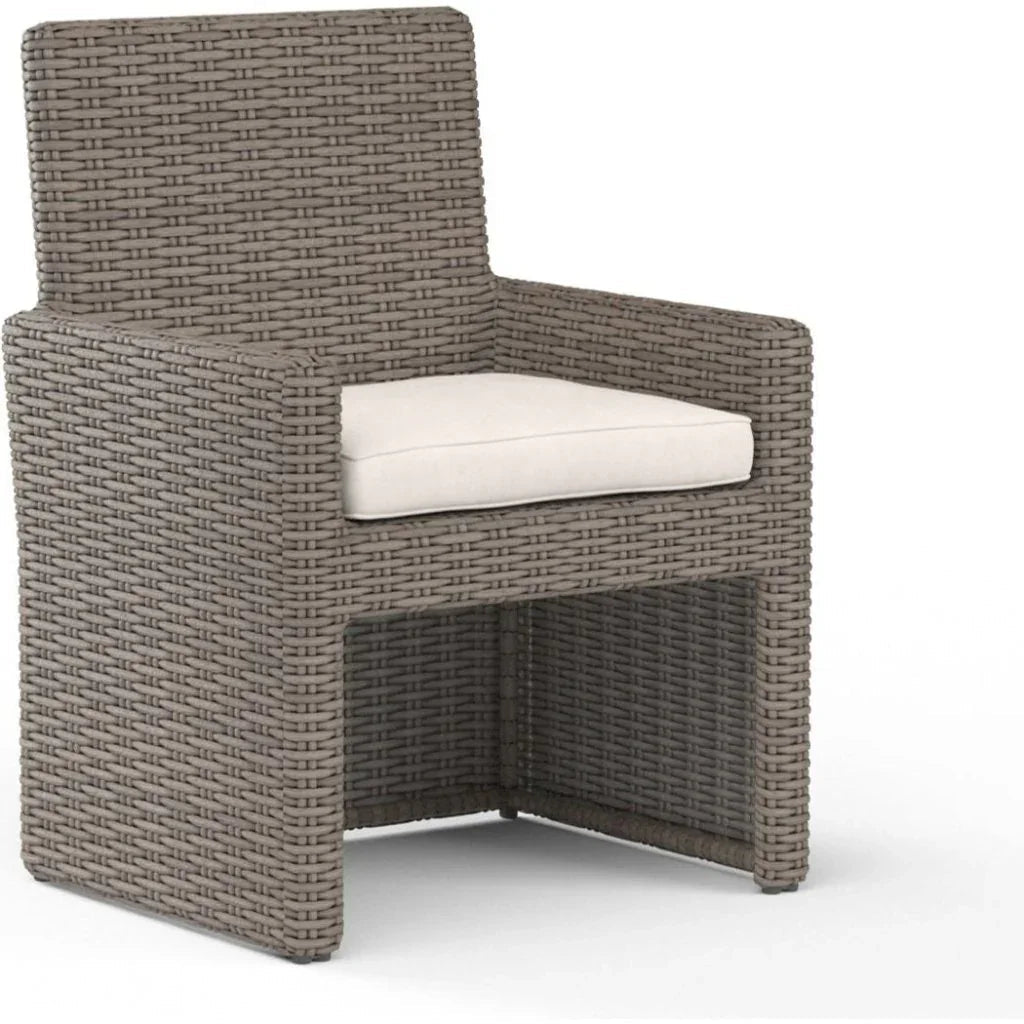 Coronado Sunbrella Outdoor Dining Chair 2PC - LOOMLAN - Sunset West - Outdoor Dining Chairs