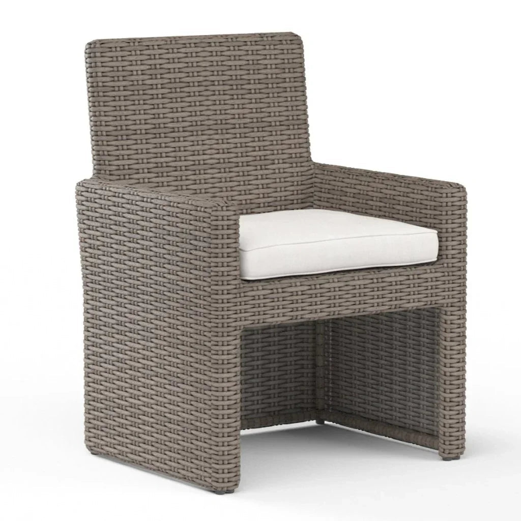 Coronado Sunbrella Outdoor Dining Chair 2PC - LOOMLAN - Sunset West - Outdoor Dining Chairs