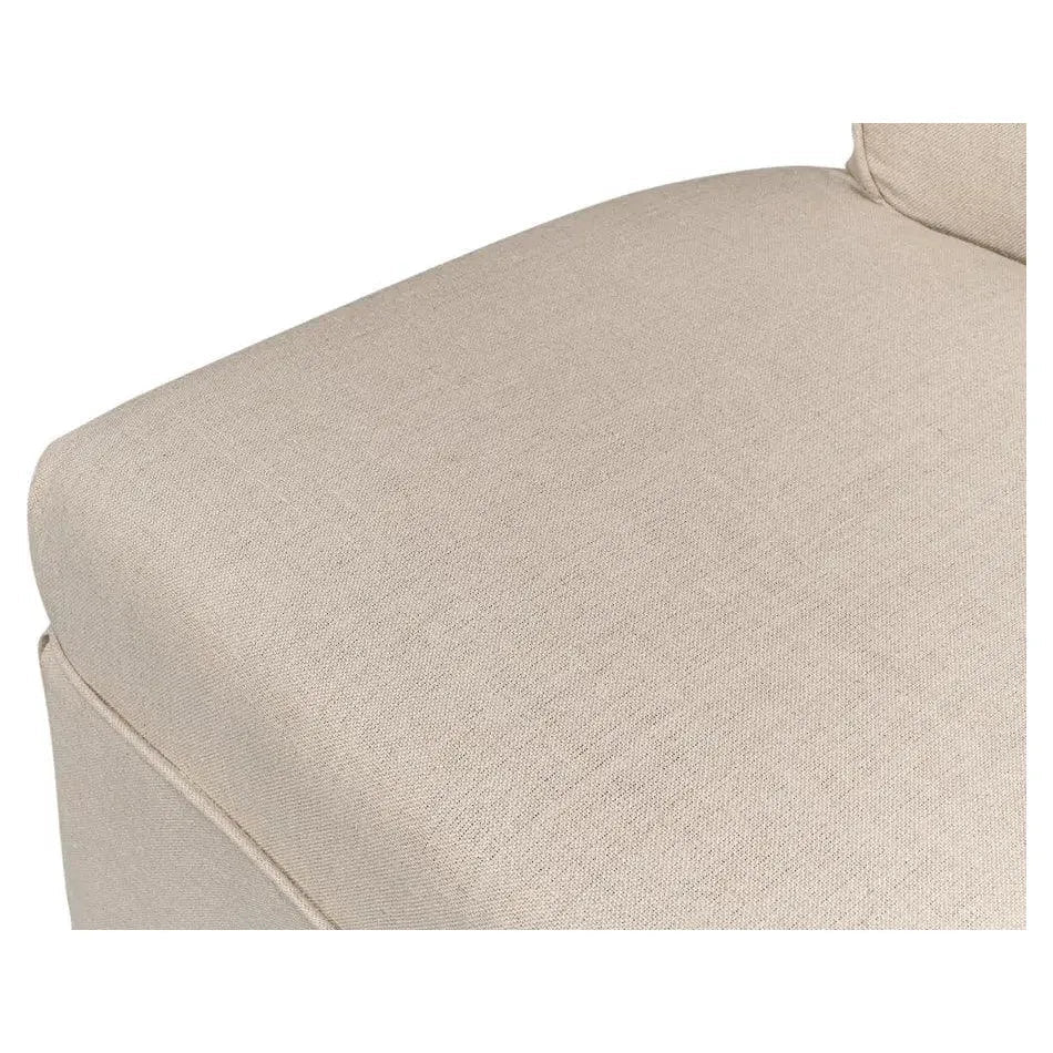 Corseted Dining Chairs 2PC Linen Upholstery - LOOMLAN - Sarreid - Dining Chairs