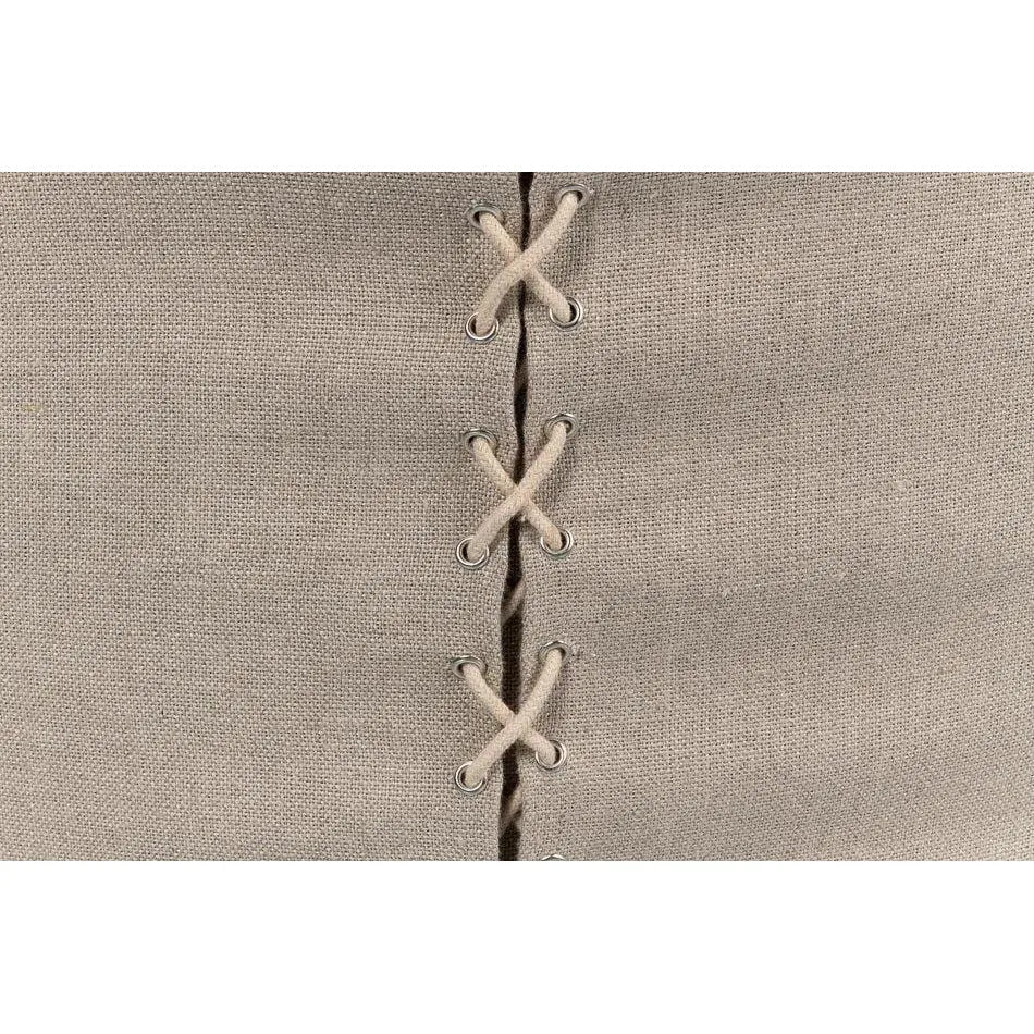 Corseted Dining Chairs 2PC Linen Upholstery - LOOMLAN - Sarreid - Dining Chairs