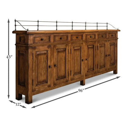 Covent Gardens Sideboard Fruitwood - LOOMLAN - Sarreid - Sideboards