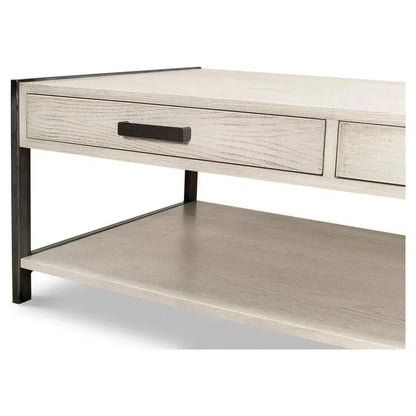 Sarreid Covet Cocktail Coffee Table With Drawers &