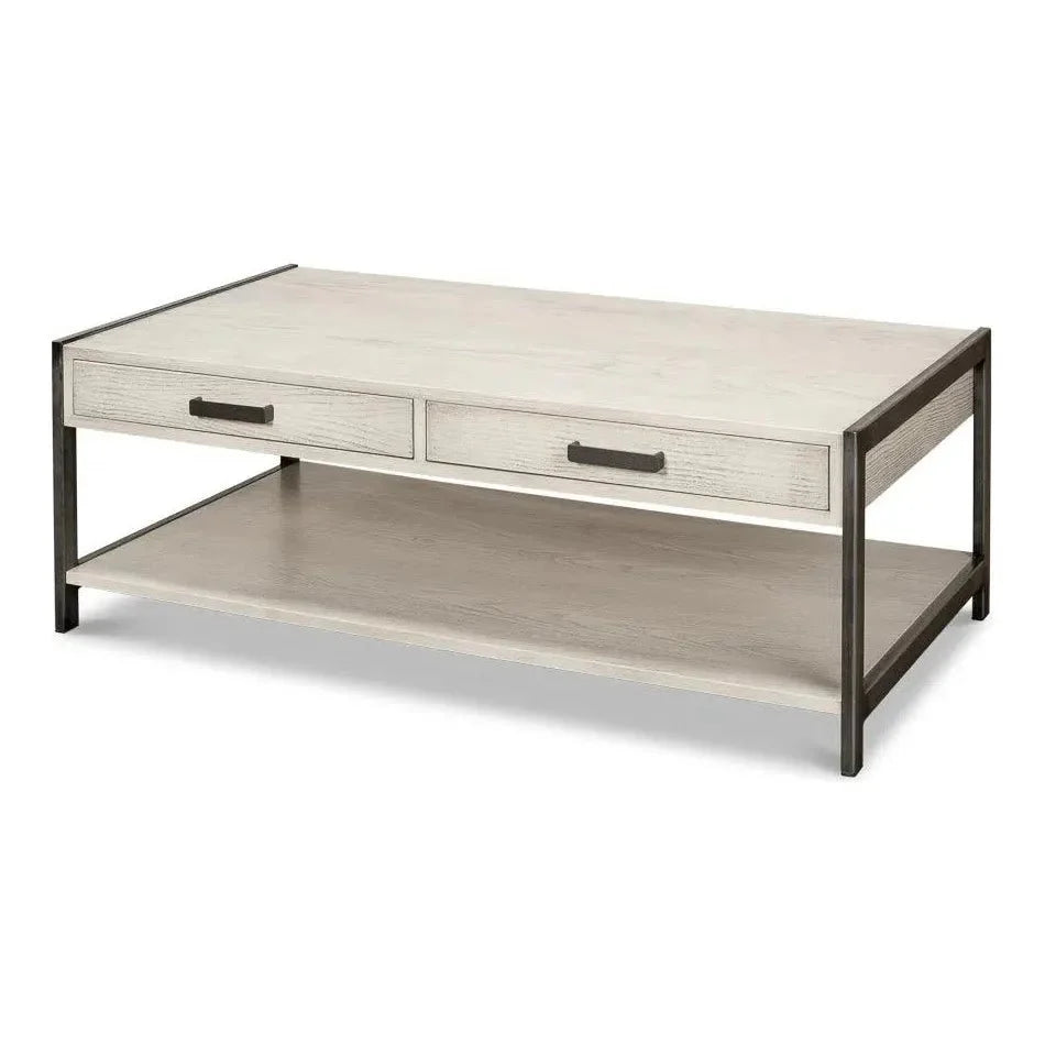 Sarreid Covet Cocktail Coffee Table With Drawers &