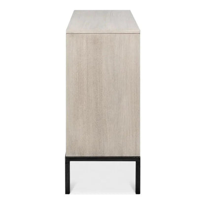 Covet Door Two Tone Accent Cabinet - LOOMLAN - Sarreid - Accent Cabinets