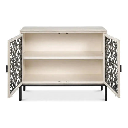 Covet Door Two Tone Accent Cabinet - LOOMLAN - Sarreid - Accent Cabinets