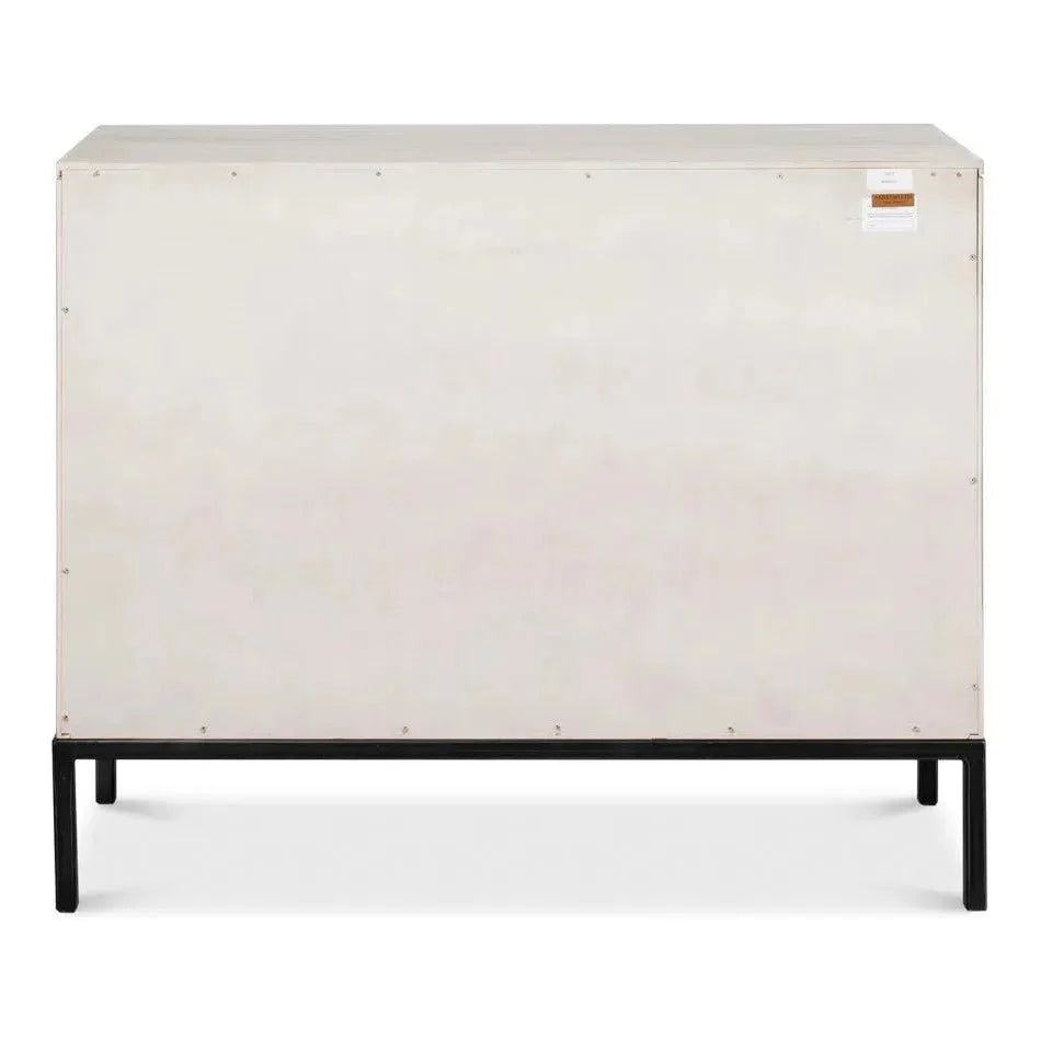 Covet Door Two Tone Accent Cabinet - LOOMLAN - Sarreid - Accent Cabinets