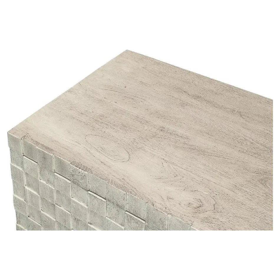 Cubist Four Door Credenza for Dining Room - LOOMLAN - Sarreid - Sideboards