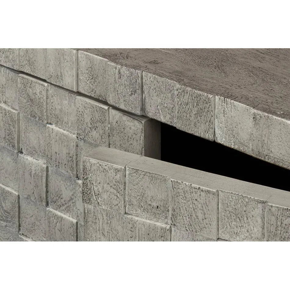 Cubist Four Door Credenza for Dining Room - LOOMLAN - Sarreid - Sideboards