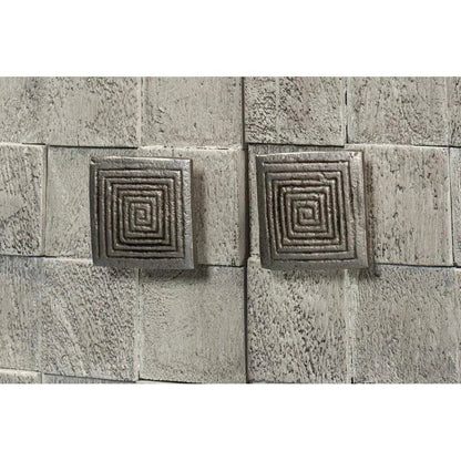 Cubist Four Door Credenza for Dining Room - LOOMLAN - Sarreid - Sideboards