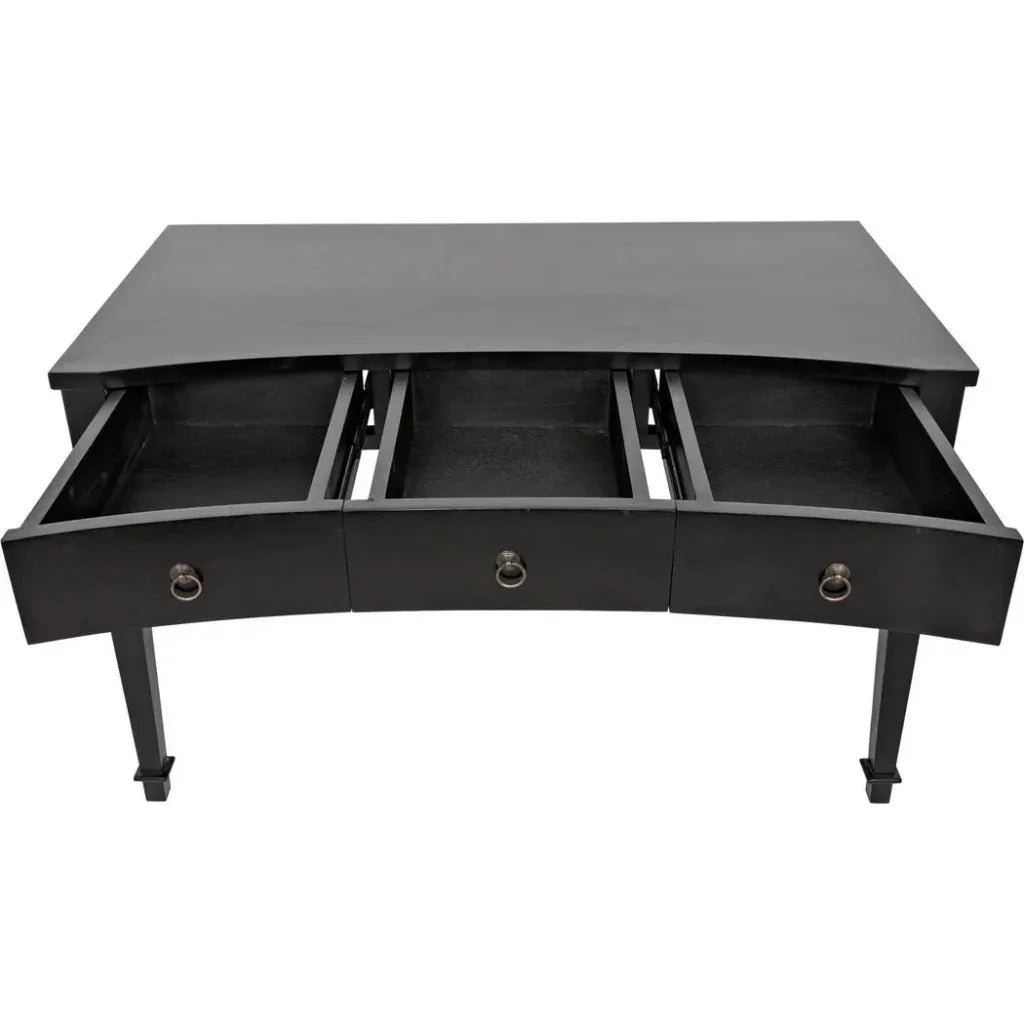 Curba Curved Desk With Drawers