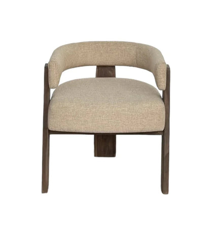 Curve Three Leg Design Wooden Dining Chair - LOOMLAN - Artesia - Dining Chairs