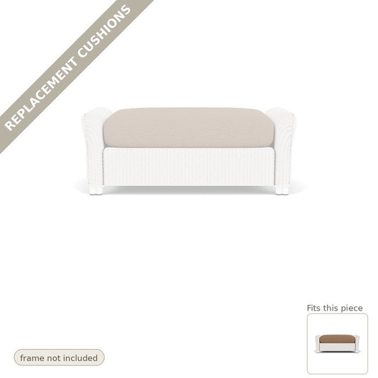 Cushions: Reflections Replacement Cushions for Large Ottoman - Heirloom Quality